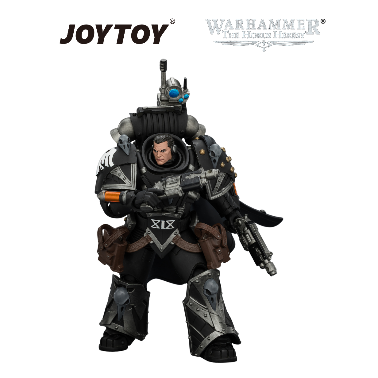 JOYTOY Warhammer The Horus Heresy - Raven Guard, Kaedes Nex, The Blood Crow, with Fulcrum Hand Cannons (1/18 Scale) Preorder