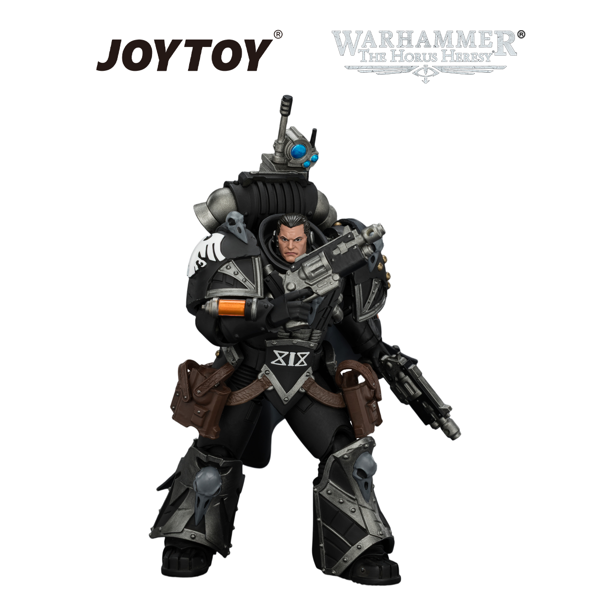 JOYTOY Warhammer The Horus Heresy - Raven Guard, Kaedes Nex, The Blood Crow, with Fulcrum Hand Cannons (1/18 Scale) Preorder