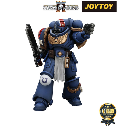 JoyToy Warhammer 40,000: Space Marine 2 Action Figure - Lieutenant Titus (1/18 Scale)