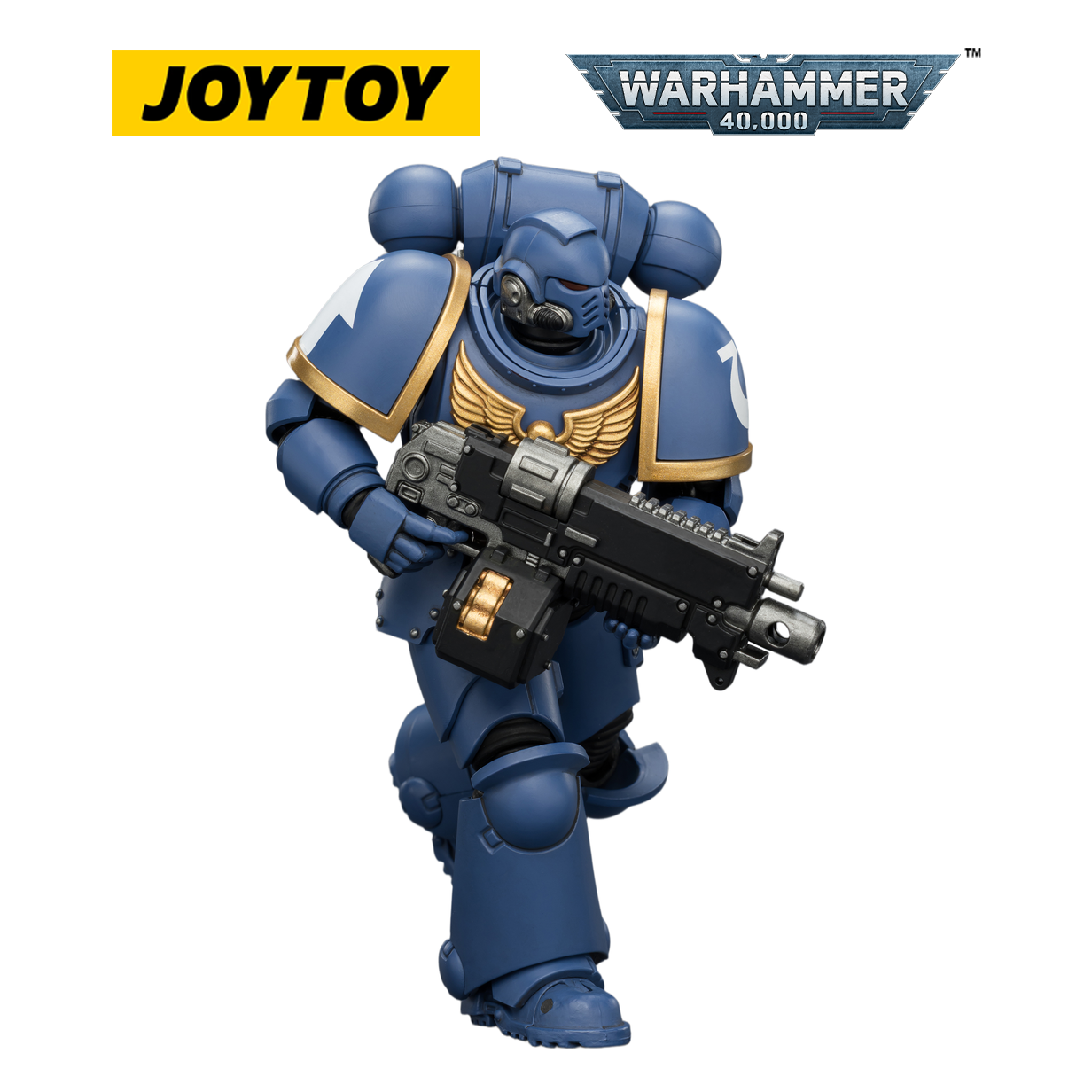 JOYTOY Warhammer 40,000 Ultramarines Predator Destructor & Intercessor (Scale 1:18) Preorder Bundle
