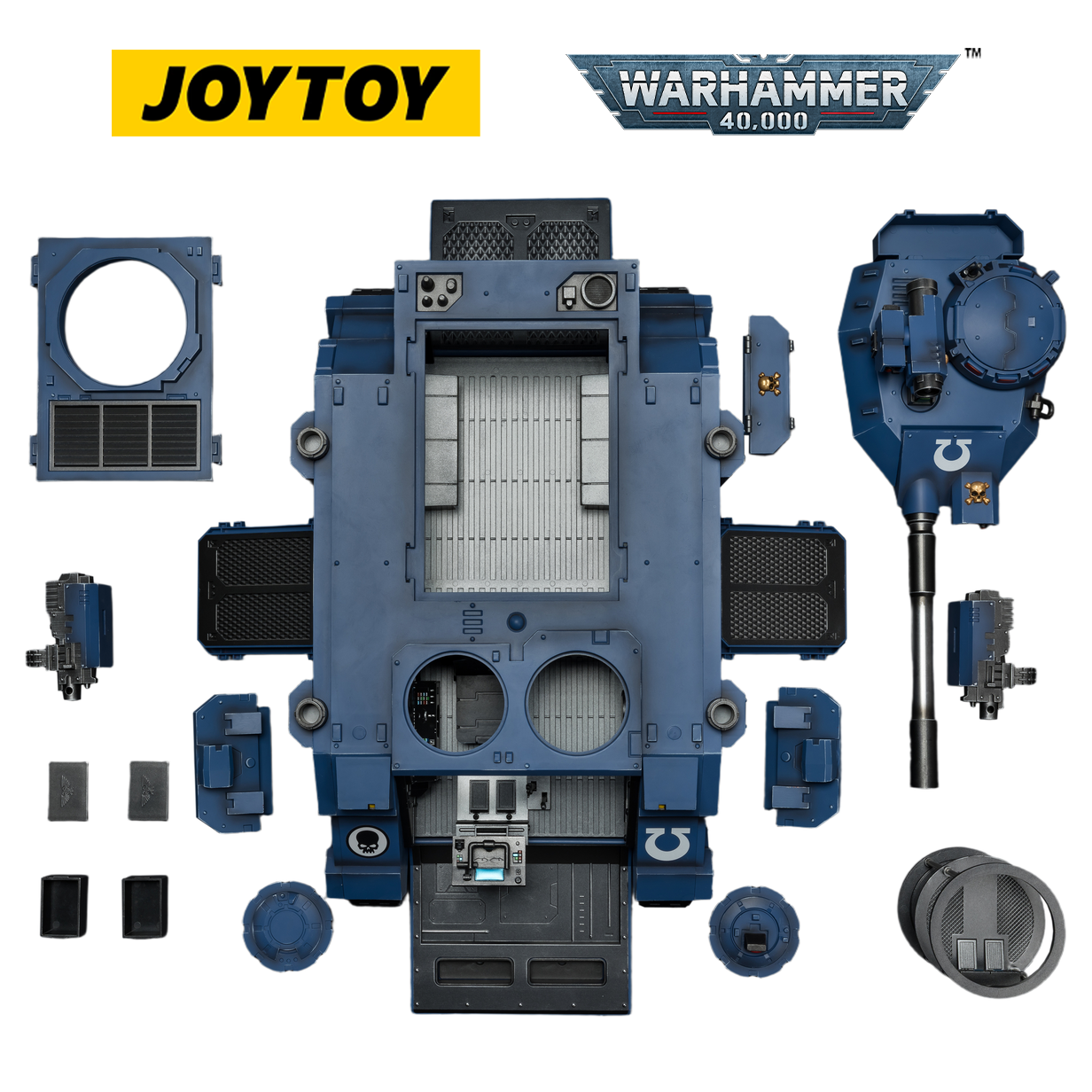 JOYTOY Warhammer 40,000 Ultramarines Predator Destructor & Intercessor (Scale 1:18) Preorder Bundle