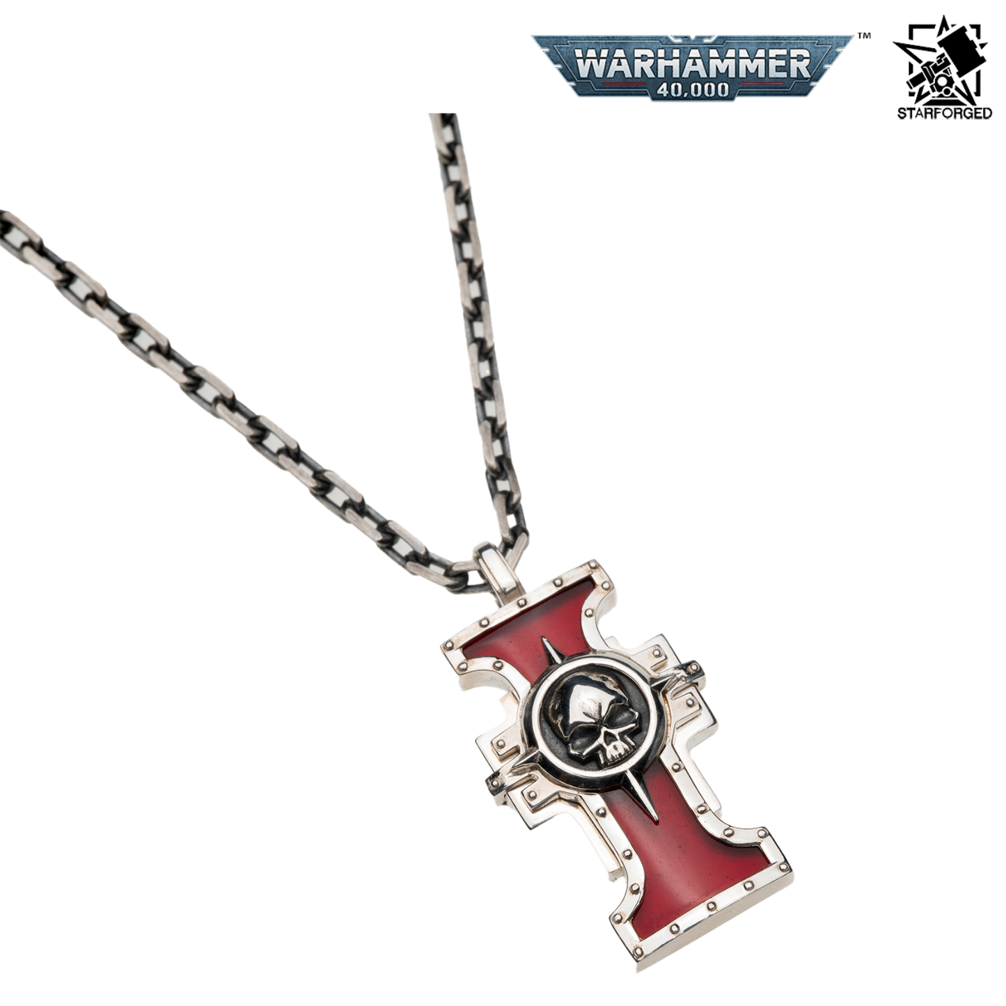 Starforged Warhammer 40,000 Inquisition Seal of the Holy Ordos Silver Pendant