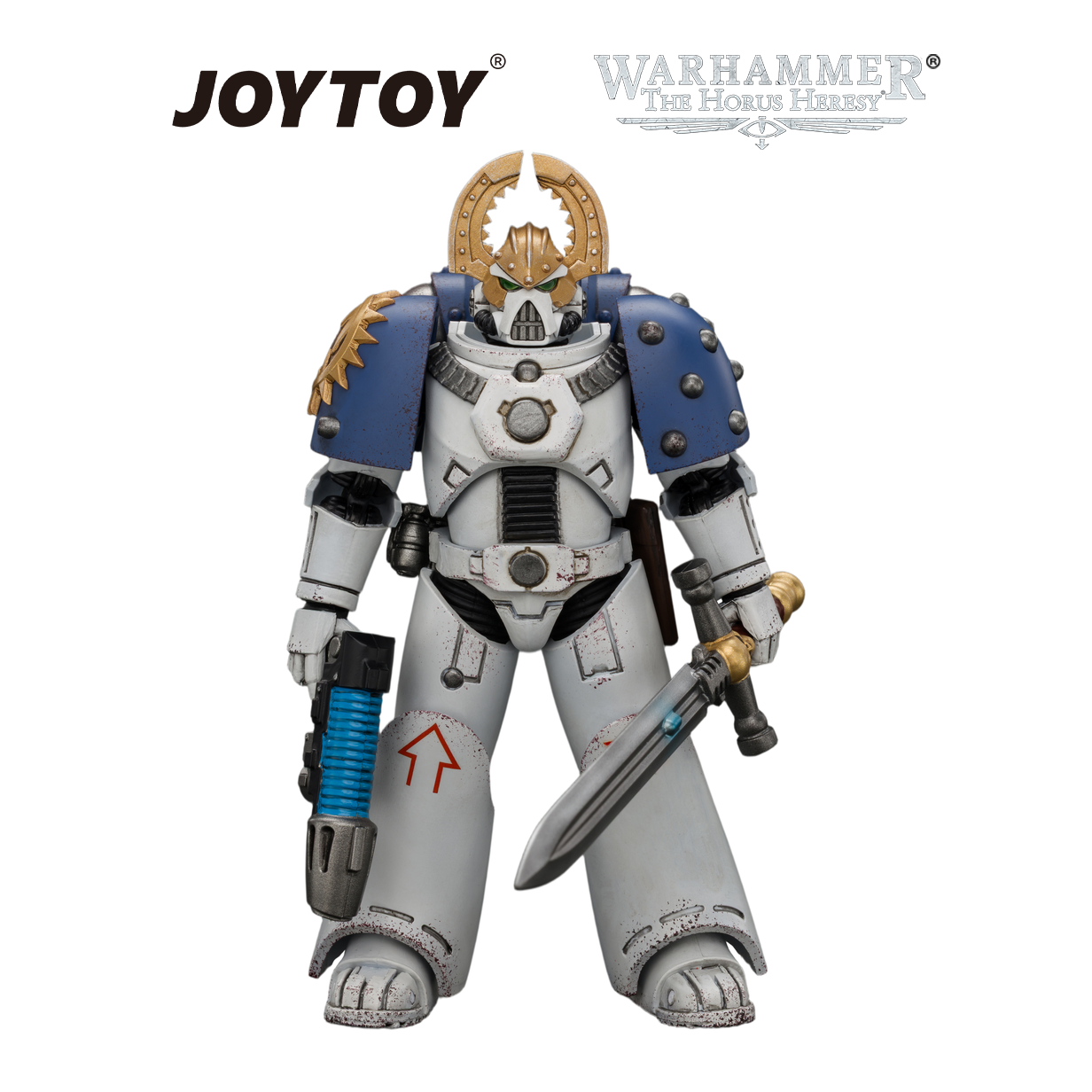 JOYTOY Warhammer The Horus Heresy - World Eaters, MKVI Tactical Sergeant with Plasma Pistol and Power Sword (1/18 Scale) Preorder