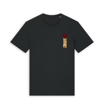 Black Printed T-shirt Front