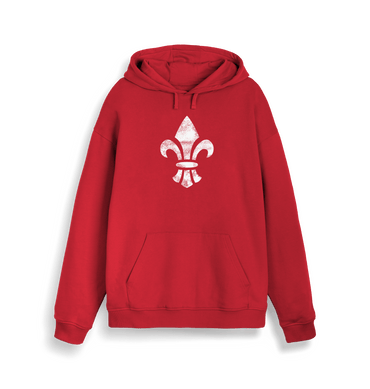 Red Printed Sweater Front