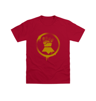 Cardinal Red Imperial Fists Graffiti Insignia T Shirt