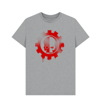 Athletic Grey Adeptus Mechanicus Graffiti Insignia T Shirt