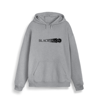 Heather Grey Premium Blacktalon Double Print Heather Hoodie