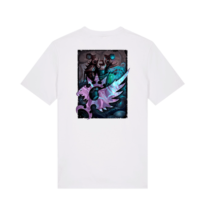 White Printed T-shirt Back
