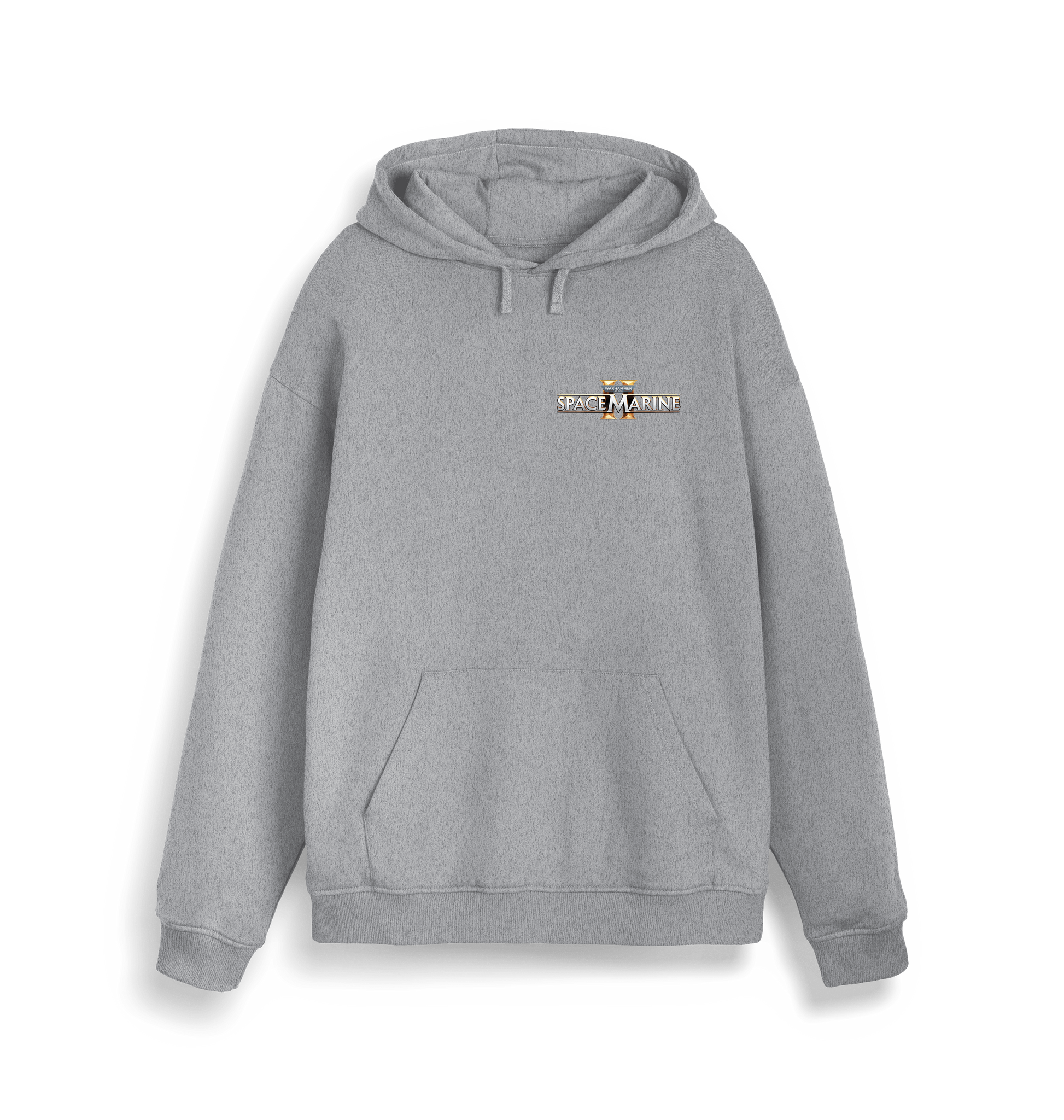 Heather Grey Printed Sweater Front