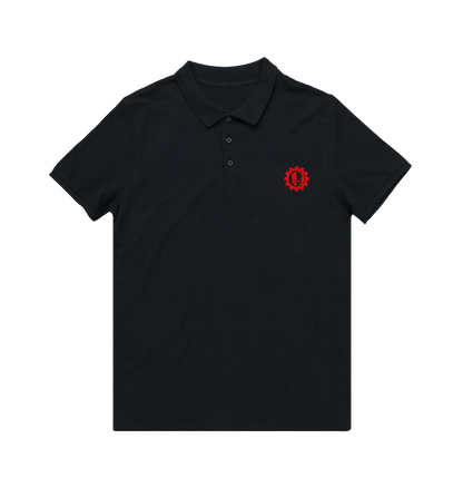 Black Adeptus Mechanicus Icon Polo Shirt