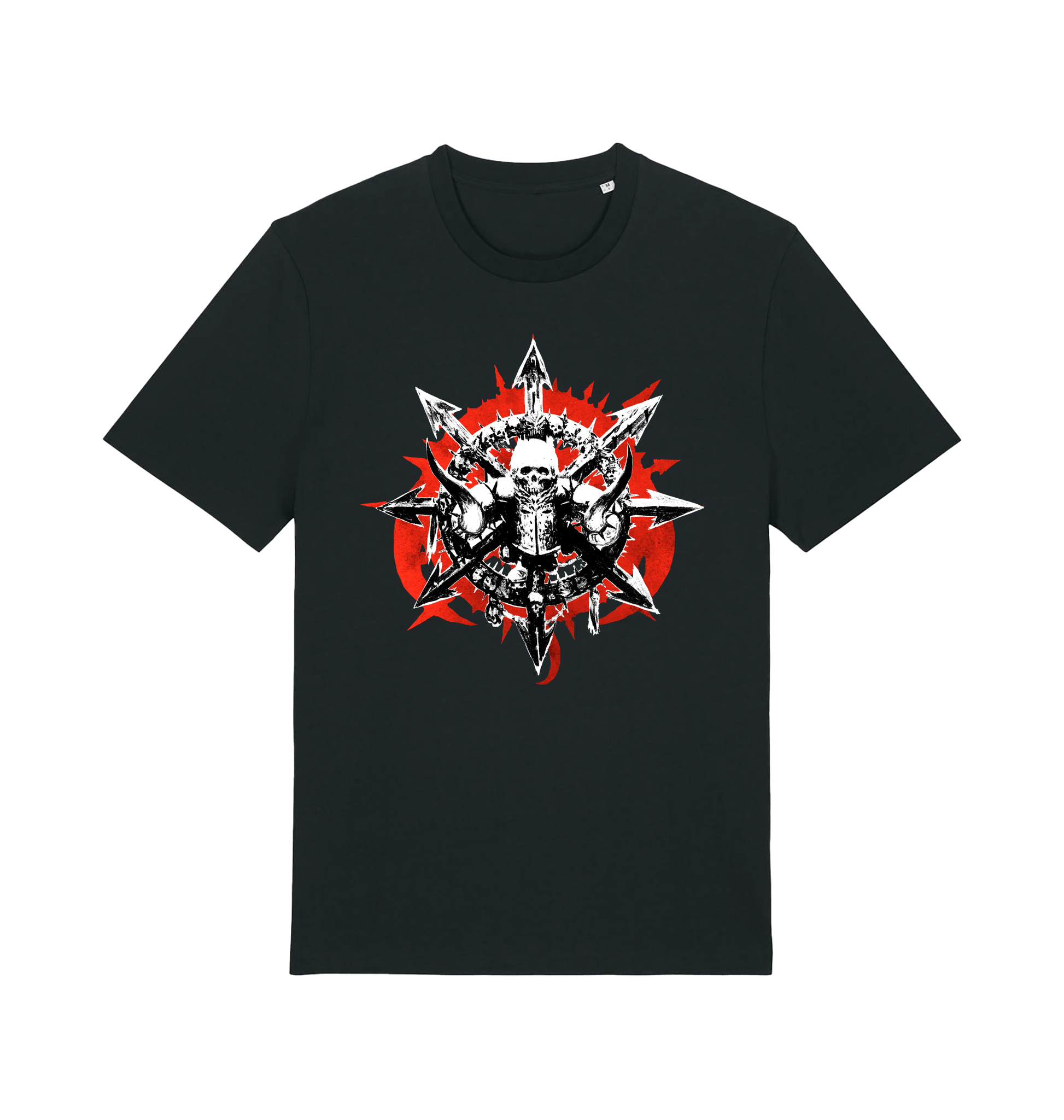 Black Printed T-shirt Front