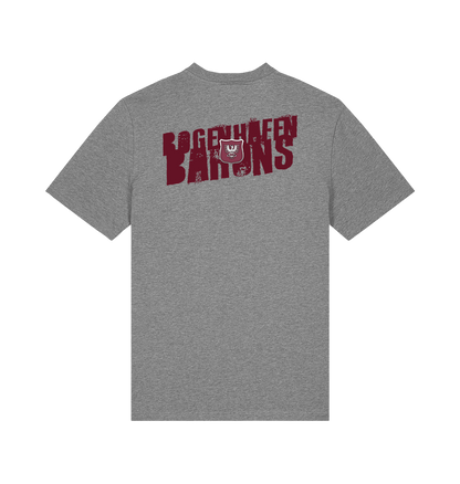 Mid Heather Grey Printed T-shirt Back