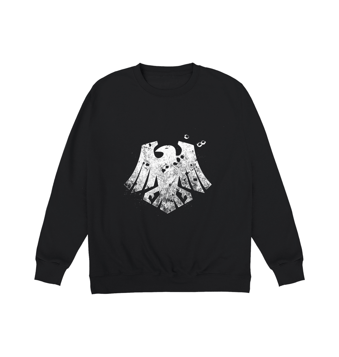 Deep Black Printed Sweater