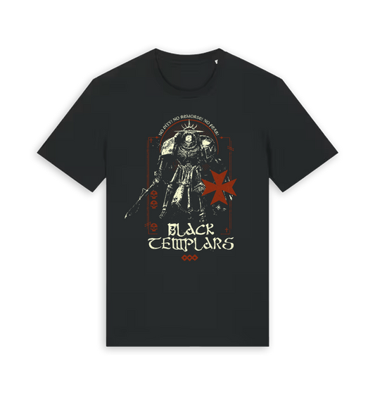 Black Printed T-shirt Front