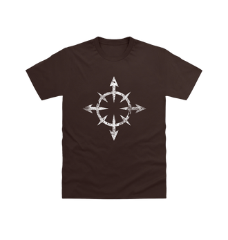 Dark Chocolate Chaos Daemons Battleworn Insignia T Shirt