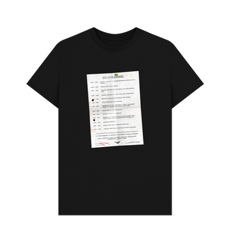 Black Guardsmen Daily Schedule T Shirt