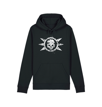 Black Printed Hoody Front