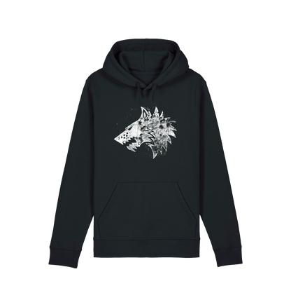 Black Printed Hoody Front