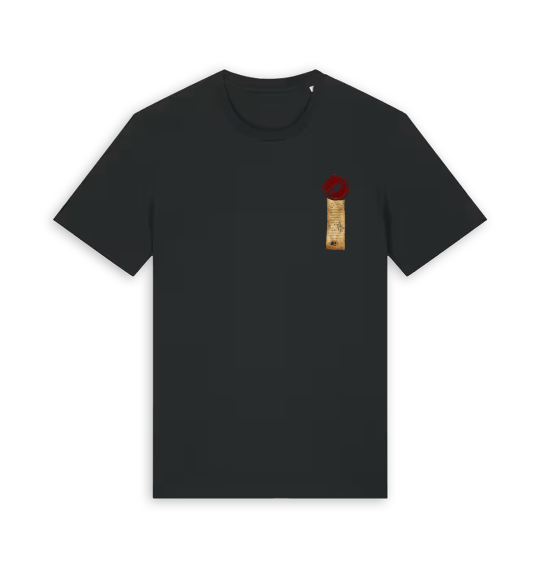 Black Printed T-shirt Front