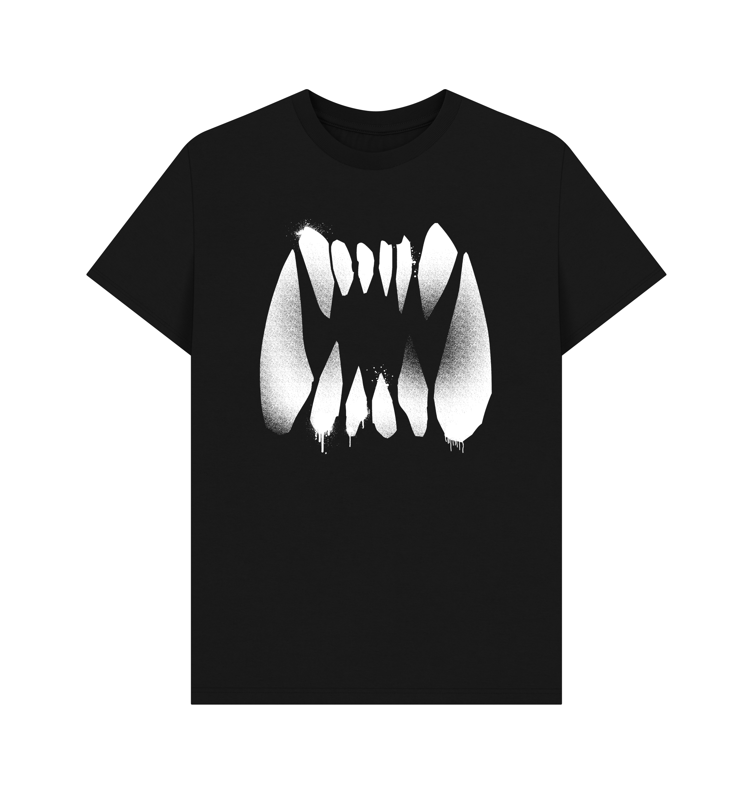 Black Destruction Graffiti Insignia T Shirt