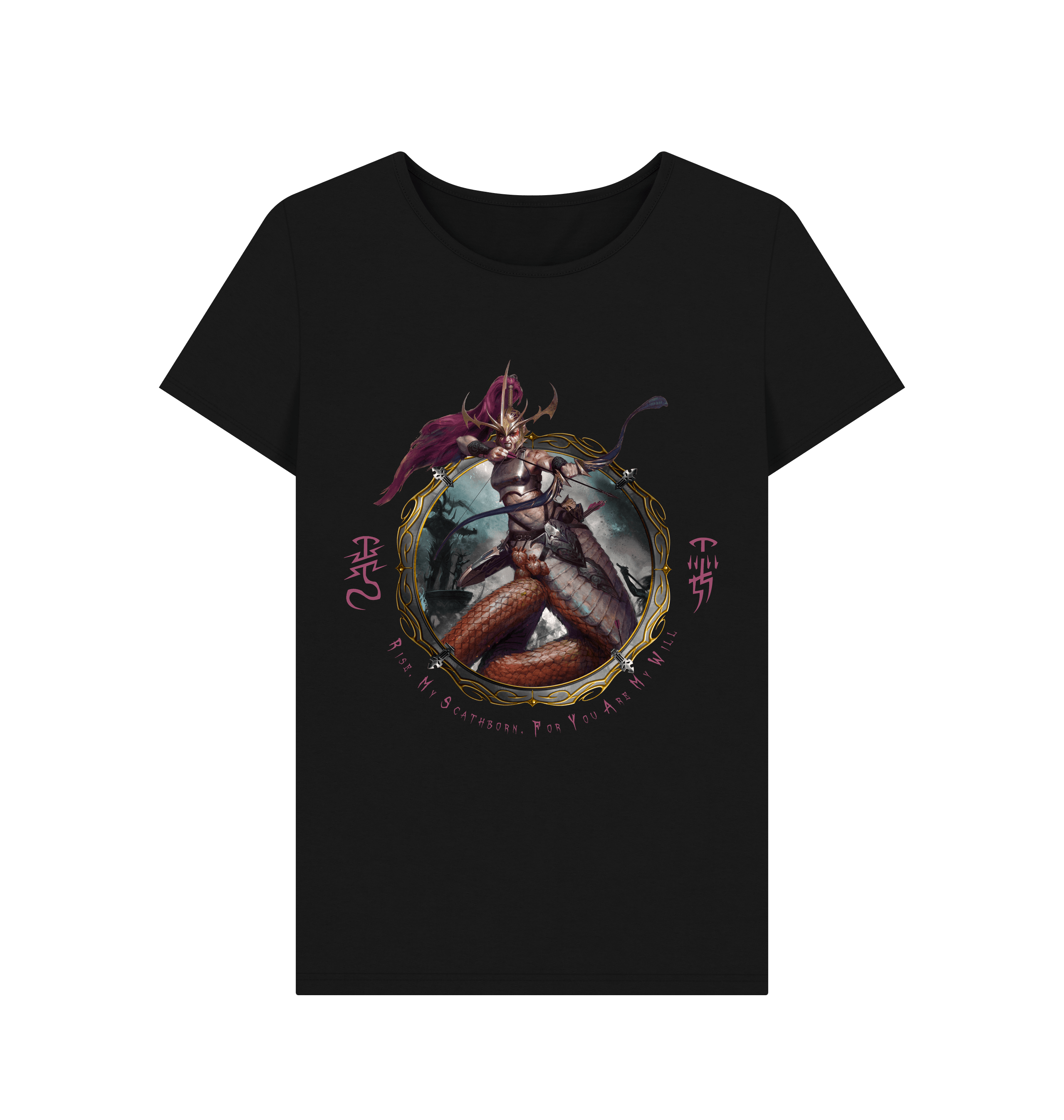 Black Daughters of Khaine Melusai Blood Stalkers Fitted T Shirt