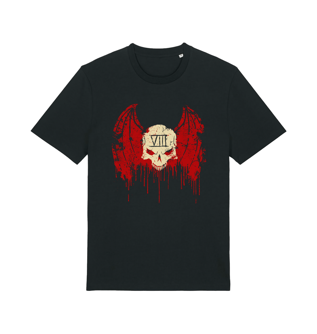 Black Printed T-shirt Front