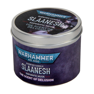 As Shown Warhammer 40,000: Slaanesh Candle (Purple)