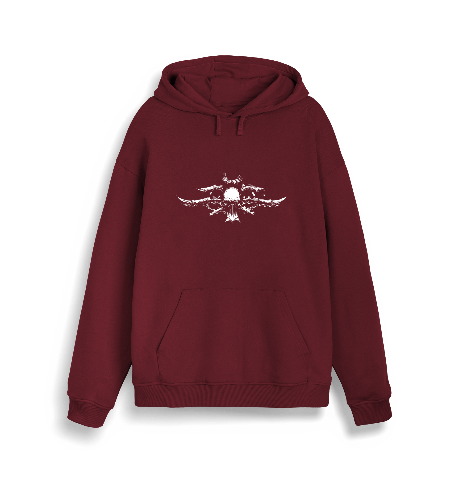 Burgundy Printed Sweater Front