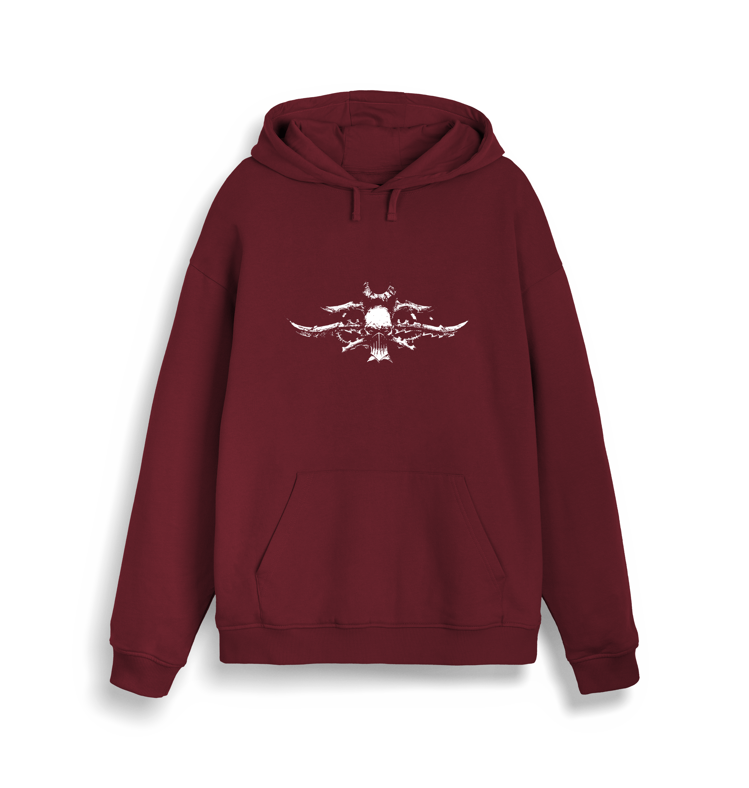 Burgundy Printed Sweater Front