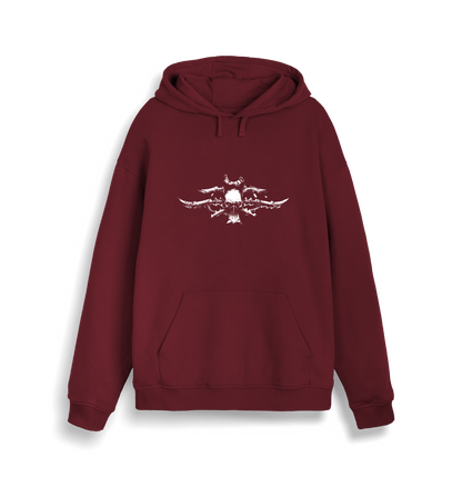 Burgundy Printed Sweater Front