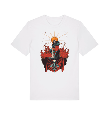 White Printed T-shirt Front