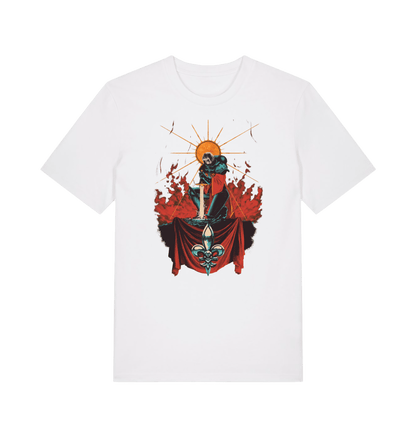 White Printed T-shirt Front