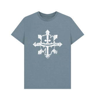 Stone Blue Chaos Knights Battleworn Insignia T Shirt