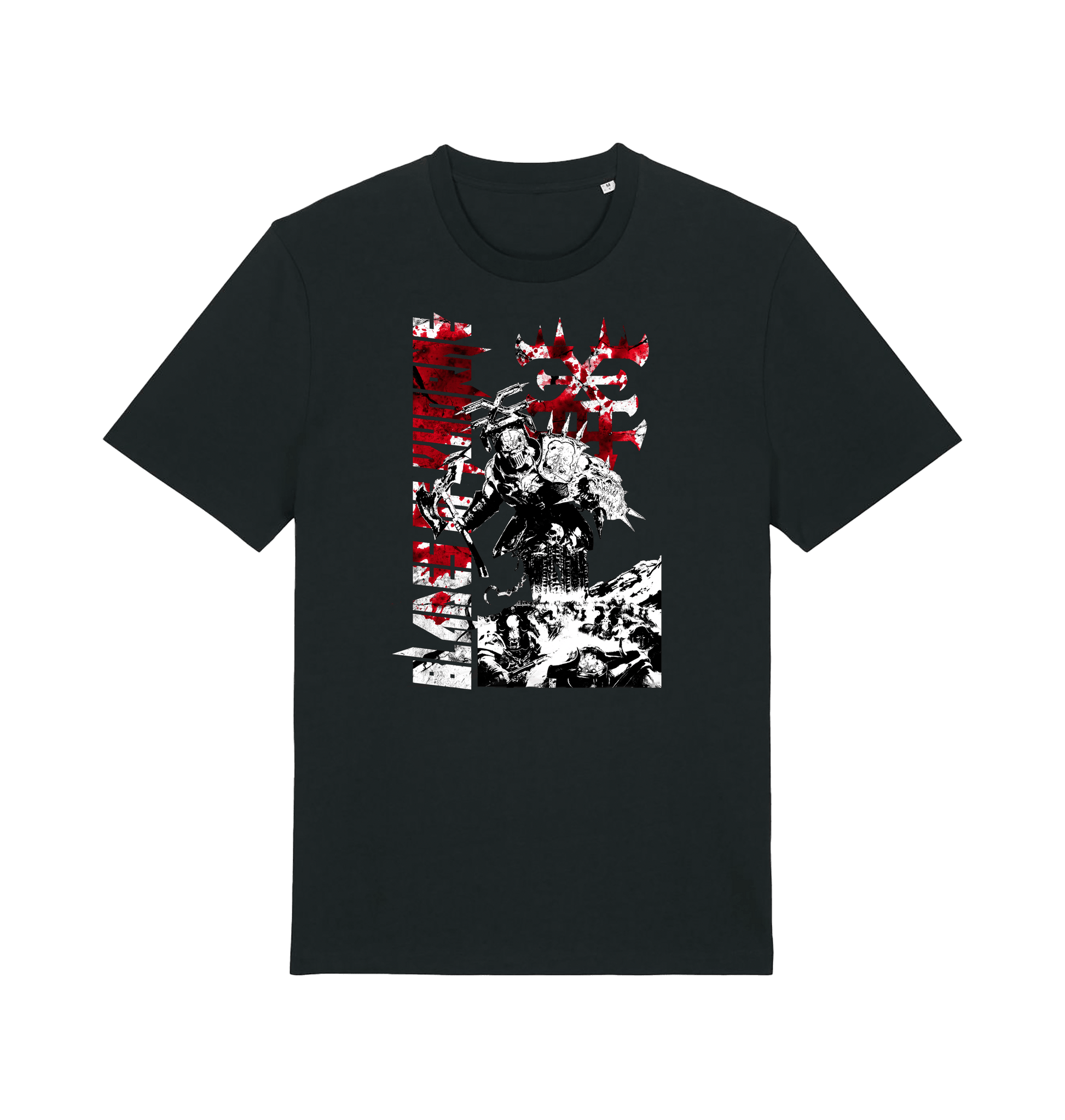 Black Printed T-shirt Front