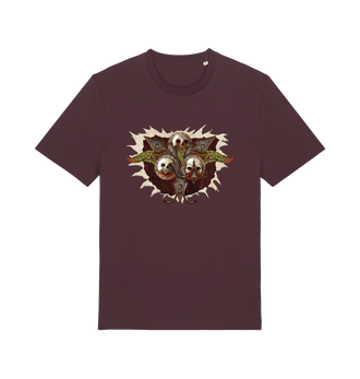 Red Brown Printed T-shirt