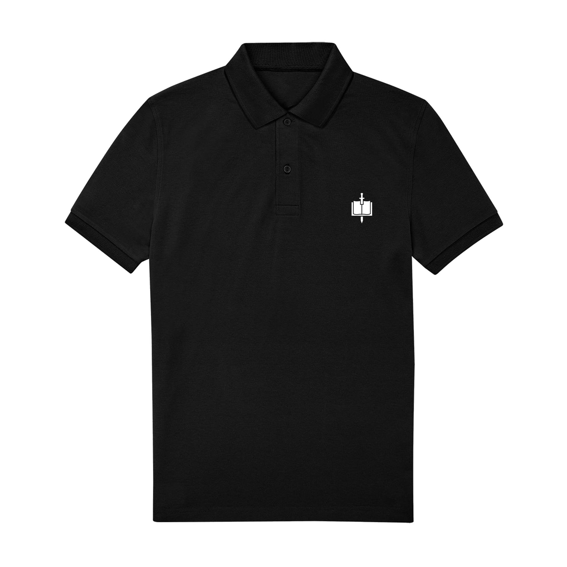 Black Polo Shirt Front