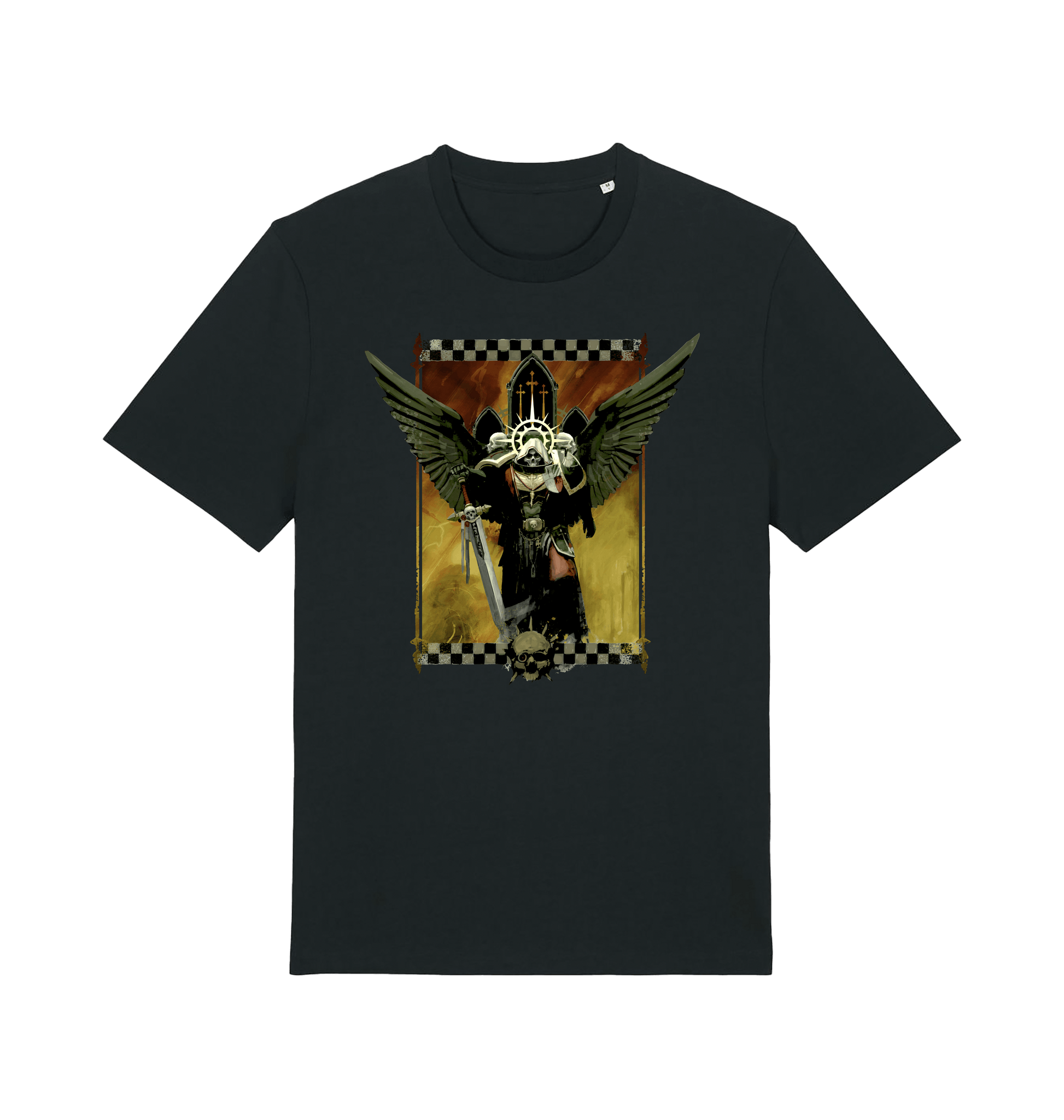 Black Printed T-shirt Front