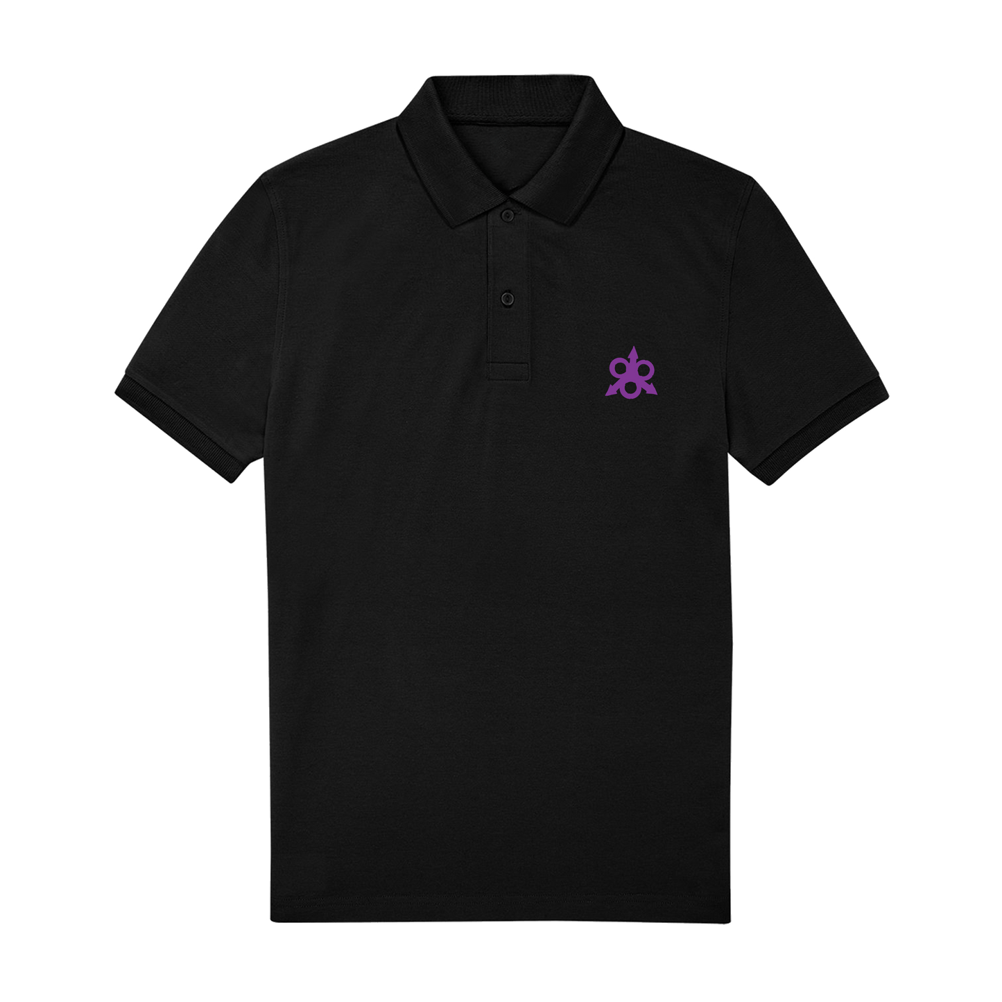 Black Polo Shirt Front