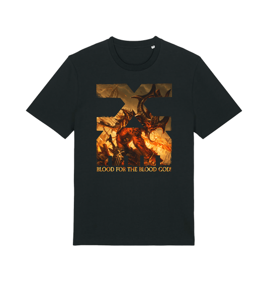 Black Printed T-shirt Front