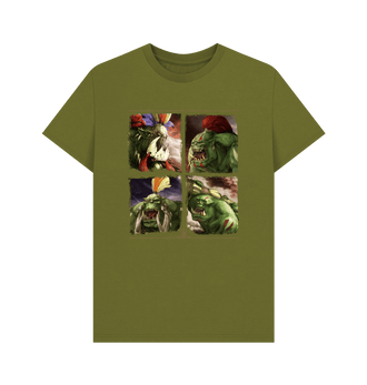 Moss Green Orruk Warclans Bonesplitterz Clans T Shirt