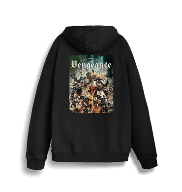 Black Printed Sweater Back