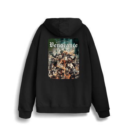 Black Printed Sweater Back