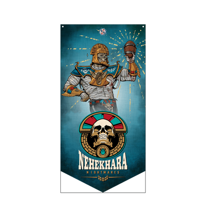 Black Stitching & Eye Lets Printed Banner Front