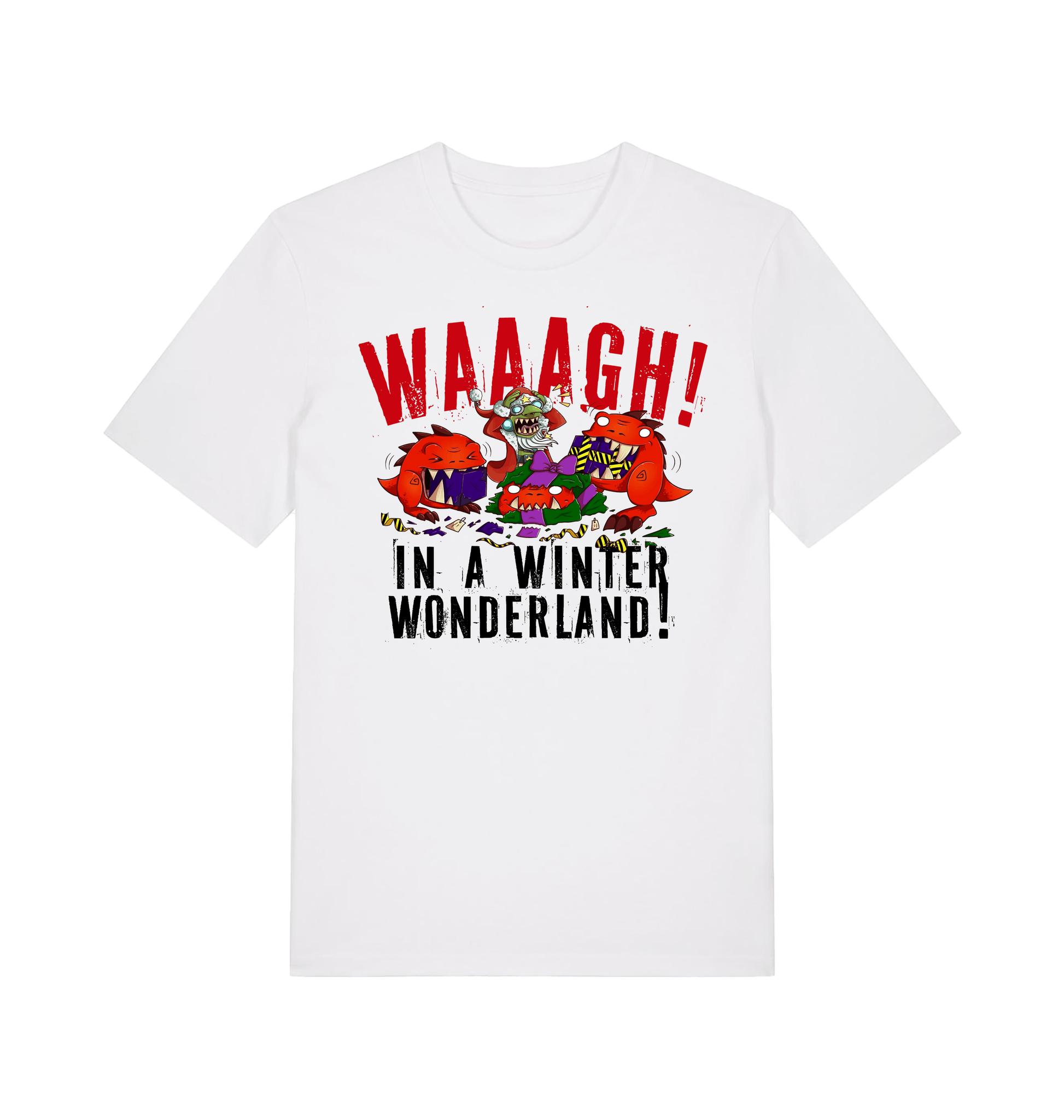 White Printed T-shirt Front