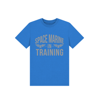 Bright Blue Space Marine In Training Kids T Shirt