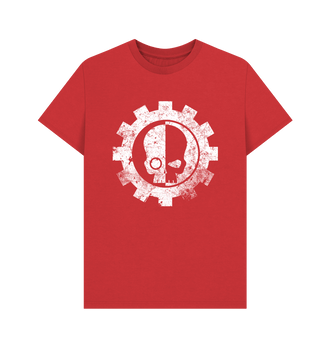 Red Adeptus Mechanicus Battleworn Insignia T Shirt