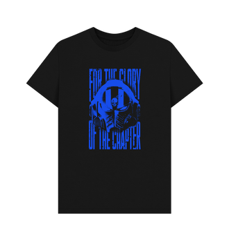 Black Warhammer 40,000: 'FOR THE GLORY OF THE CHAPTER' T-Shirt as featured in Secret Level