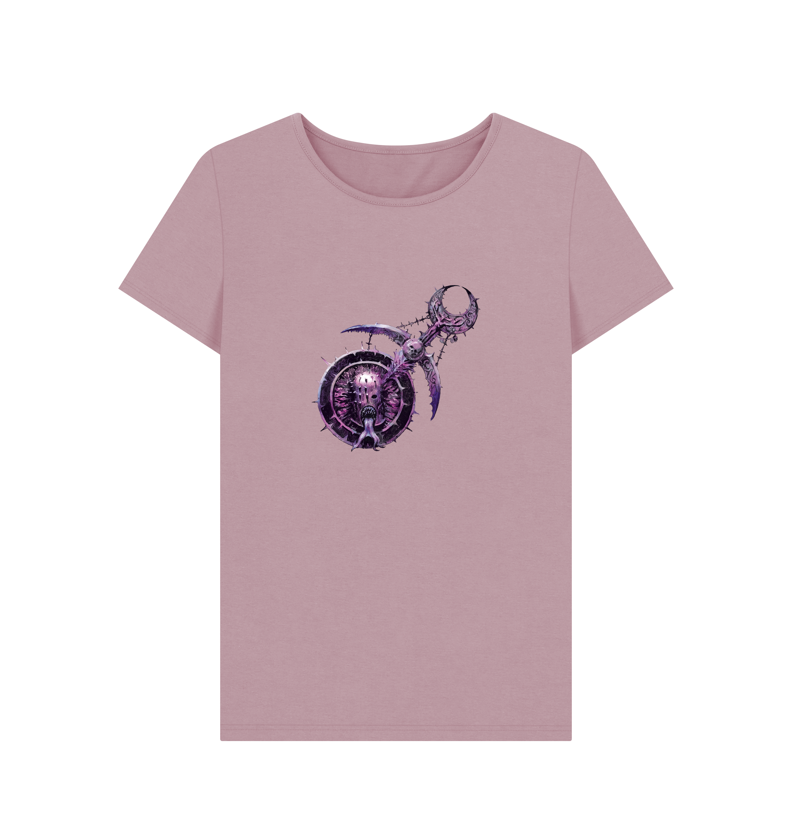 Mauve Hedonites of Slaanesh Logo Fitted T Shirt