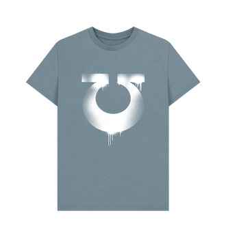 Stone Blue Ultramarines Graffiti Insignia T Shirt